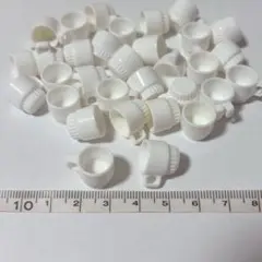 30個 白コーヒーカップ ミニチュア ハンドメイド ドールハウス