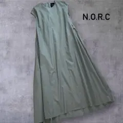 美品！　N.O.R.C　タイプライター　Aラインワンピース　ミントグリーン　1