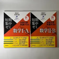 【セット販売】大学入試短期集中ゼミ大学入学共通テスト数学1・A/2・B2021