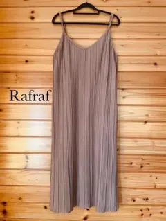 Rafraf プリーツ キャミロングワンピース