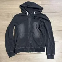 RBK ブラック フルジップ フーディLサイズ