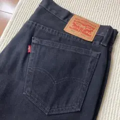 【美品】LEVI'S 550 ブラックワイドパンツ W34L32