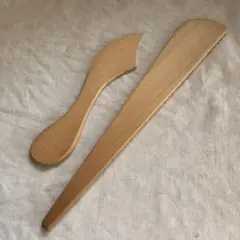 木製 ハンドメイド ヘラとバターナイフ
