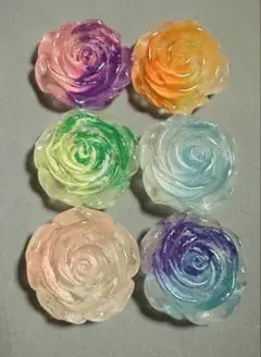 デコレーションパーツ。　薔薇　蛍光。