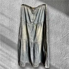 Gap デニムヴィンテージ加工ロングスカート