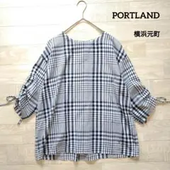PORTLAND ポートランド りぼんコットンブラウス 3 横浜元町