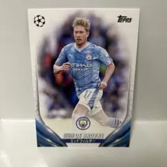 topps サッカーカード　デブライネ　マンチェスターシティー