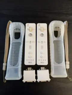 Wiiリモコン2個セット　モーションプラス+シリコンカバー付き