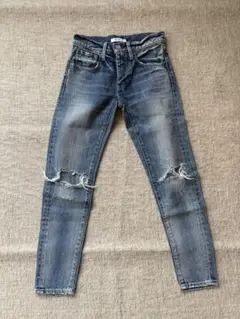 MOUSSY スキニーデニム サイズ23 ダメージ加工