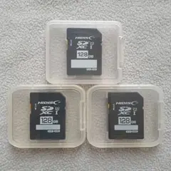 HIDISC 128GB SDカード 3枚セット アダプター付