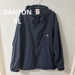【DANTON 】ダントンスタナーナイロンフーディジャケットメンズXL ネイビー
