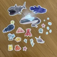 ウォールステッカー 海の生き物2