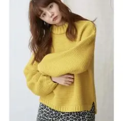 merry jenny イエロー simple knit