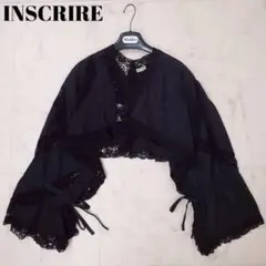 希少美品✨アンスクリア リメイクブラウス レースボレロ リボン ブラック