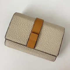 LASIUM 三つ折り財布 ベージュ