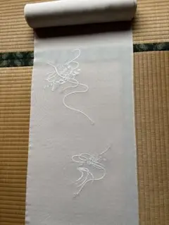 反物　仕立て前　汕頭刺繍　漢方染　未使用