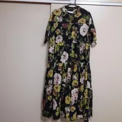 manana 、花柄、ロングワンピース 、
