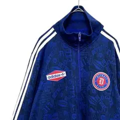 【入手困難】adidas デトロイトシティ ジャージ XL 総柄 ワッペン 刺繍