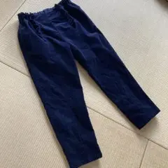 après les cours ネイビー ストレートパンツ 130 コーデュロイ