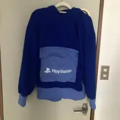 GU プレイステーション プレステ コラボ パーカー 青