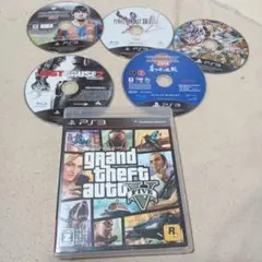 PS3セット: GTA V, ウイニングイレブン2014, FF XIII-2