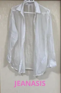 JEANASIS シアーシャツ ホワイト