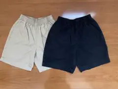 GU ハーフパンツ　半ズボン　130cm 2枚セット