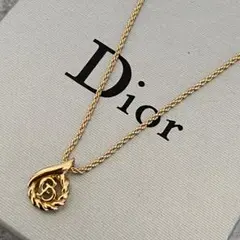DIOR ディオール　ネックレス　CDロゴ　ツイスト　ロープ　ゴールド