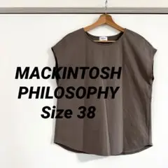 MACKINTOSH PHILOSOPHY バックスリットノースリーブブラウン