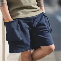 メンズ　ショートパンツ　サイドポケット スウェットパンツ ハーフ　キャンプ　XL