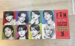 timelesz FAM 千葉会場限定　チケット風　ステッカー　佐藤勝利