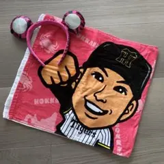 阪神タイガース 木浪 タオル＆カチューシャ セット ピンク