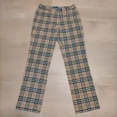 バーバリーブルーレール ノバチェック ストレッチ パンツ 三陽商会 40