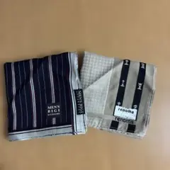 renoma MEN'S BIGI ストライプ柄 ハンカチ2枚セット
