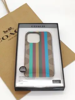 コーチ iPhone13pro スマホケース COACH カーキ 新品未使用品