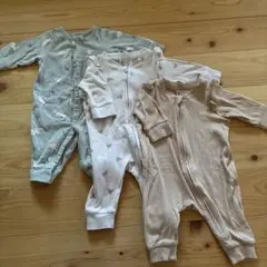 H&M ロンパースセット 56 (NB) 3点セット