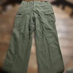 MILITARYミリタリーワークカーゴパンツオリーブグリーン 4ポケットMサイズ