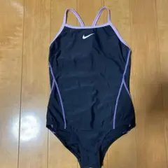 Nike 水着 160 Lサイズ 黒 紫アクセント