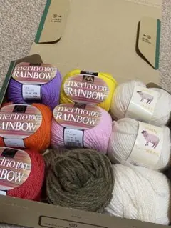 ✨️merino100 RAINBOW✨️などお得毛糸セット！即購入⭕️ 早い者勝ち！
