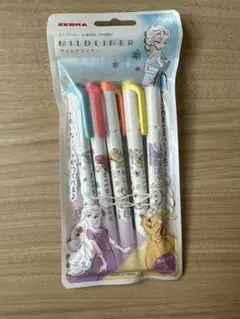 マイルドライナー ディズニー3　5色セットA プリンセス