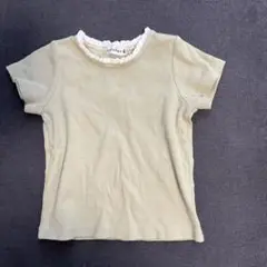 brnshes フリル付き薄いグリーンTシャツ