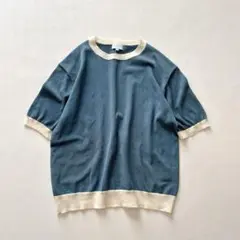 マッキントッシュフィロソフィー バイカラー クルーネック ニット M