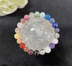 No.248天然石☆パワーストーン　チャクラブレスレット15㎝