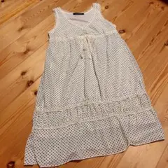 エスタコット　ノースリーブドットチュニック