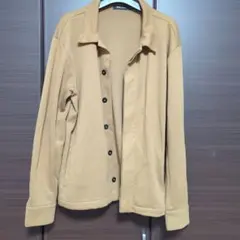 メンズ　MB exclusive ベージュ ボタン付きシャツジャケット