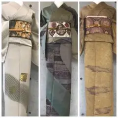 【三越製】正絹 上質な絞りお着物 袷 B品
