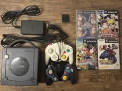 ゲームキューブ　バイオレット　本体　ソフト3本つき　動作確認済