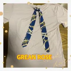 夏バーゲン☆　ベージュ 半袖Tシャツ 後ろリボン付き