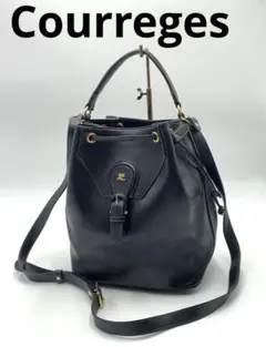 クレージュ ブランド ショルダーバッグ ハンドバック 2way ブラック お洒落