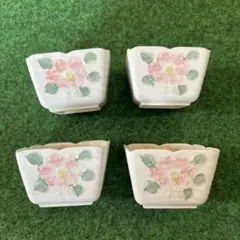 花柄小鉢　角鉢